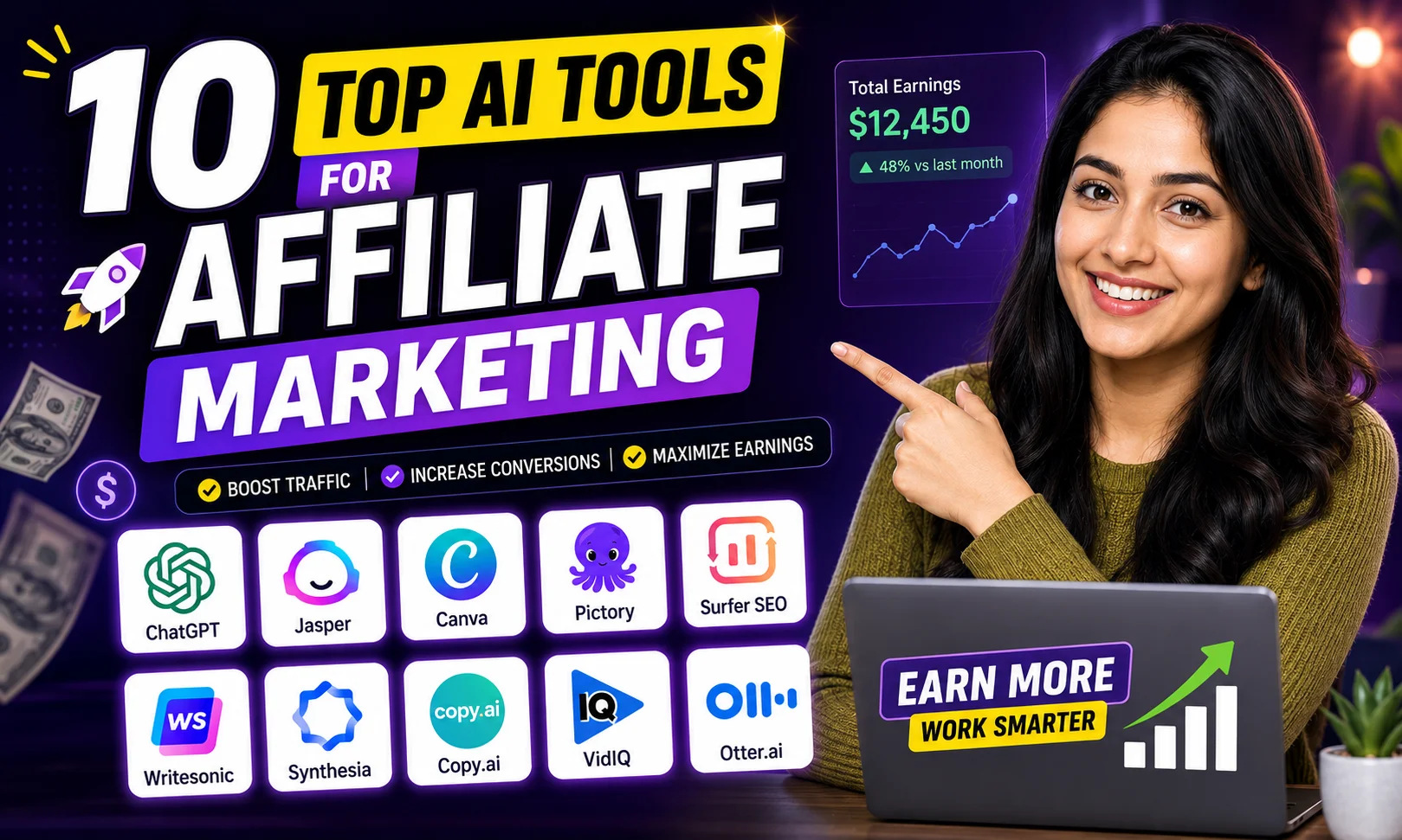 10 Best AI Tools for Affiliate Marketing