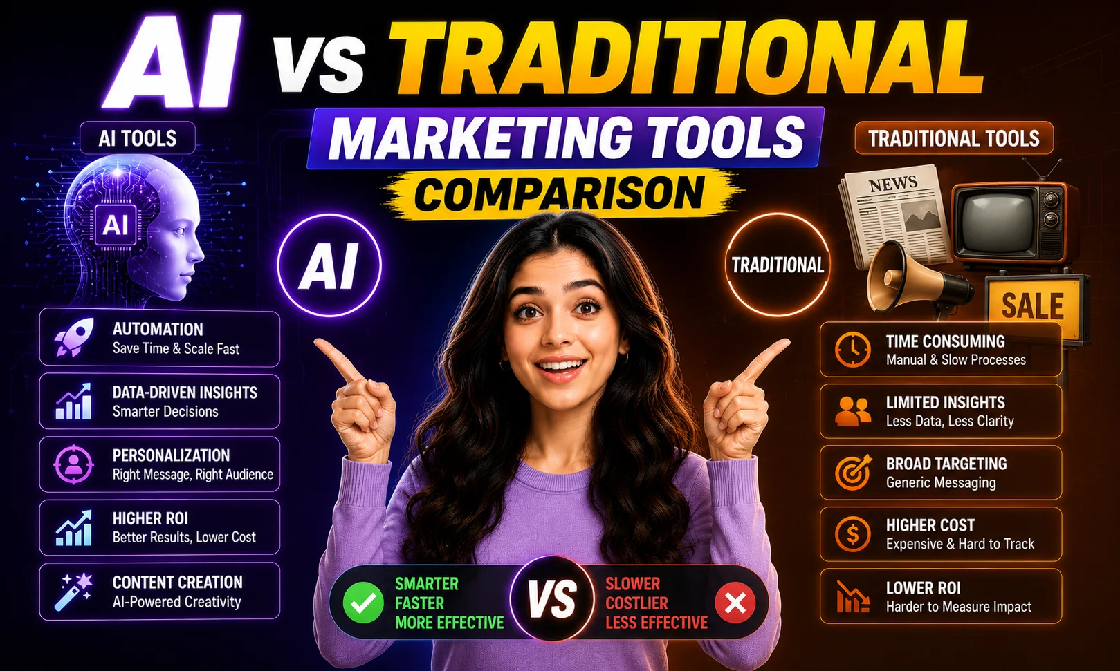 AI vs Traditional Marketing Tools Comparison