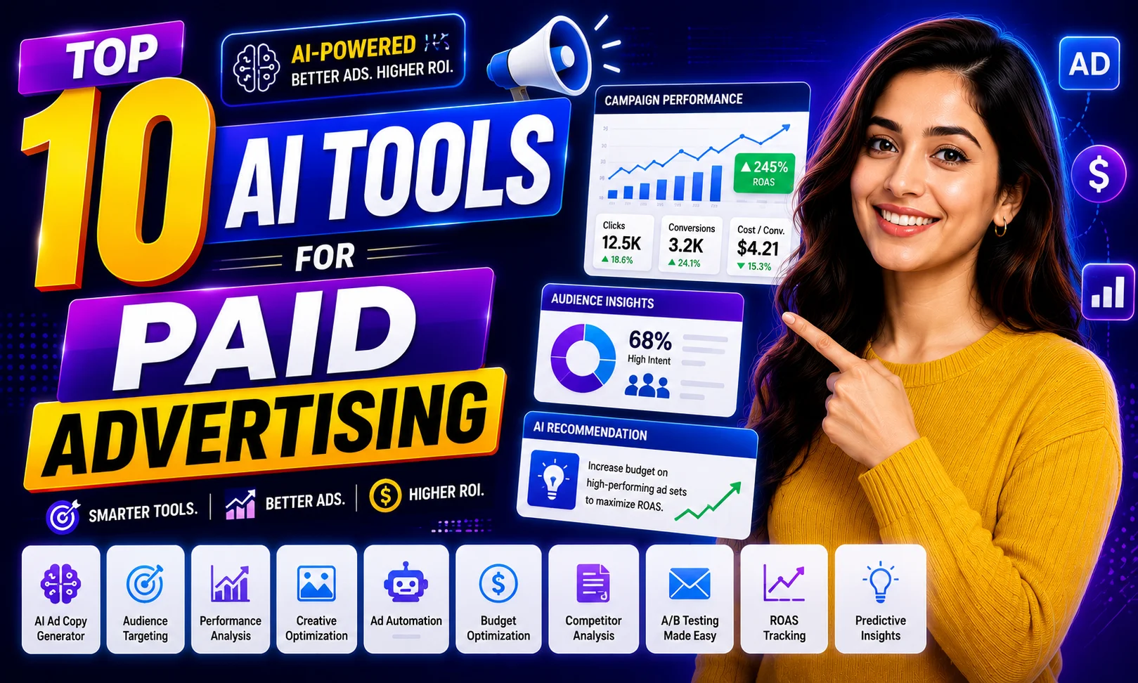 Top 10 AI Tools for Paid Advertising
