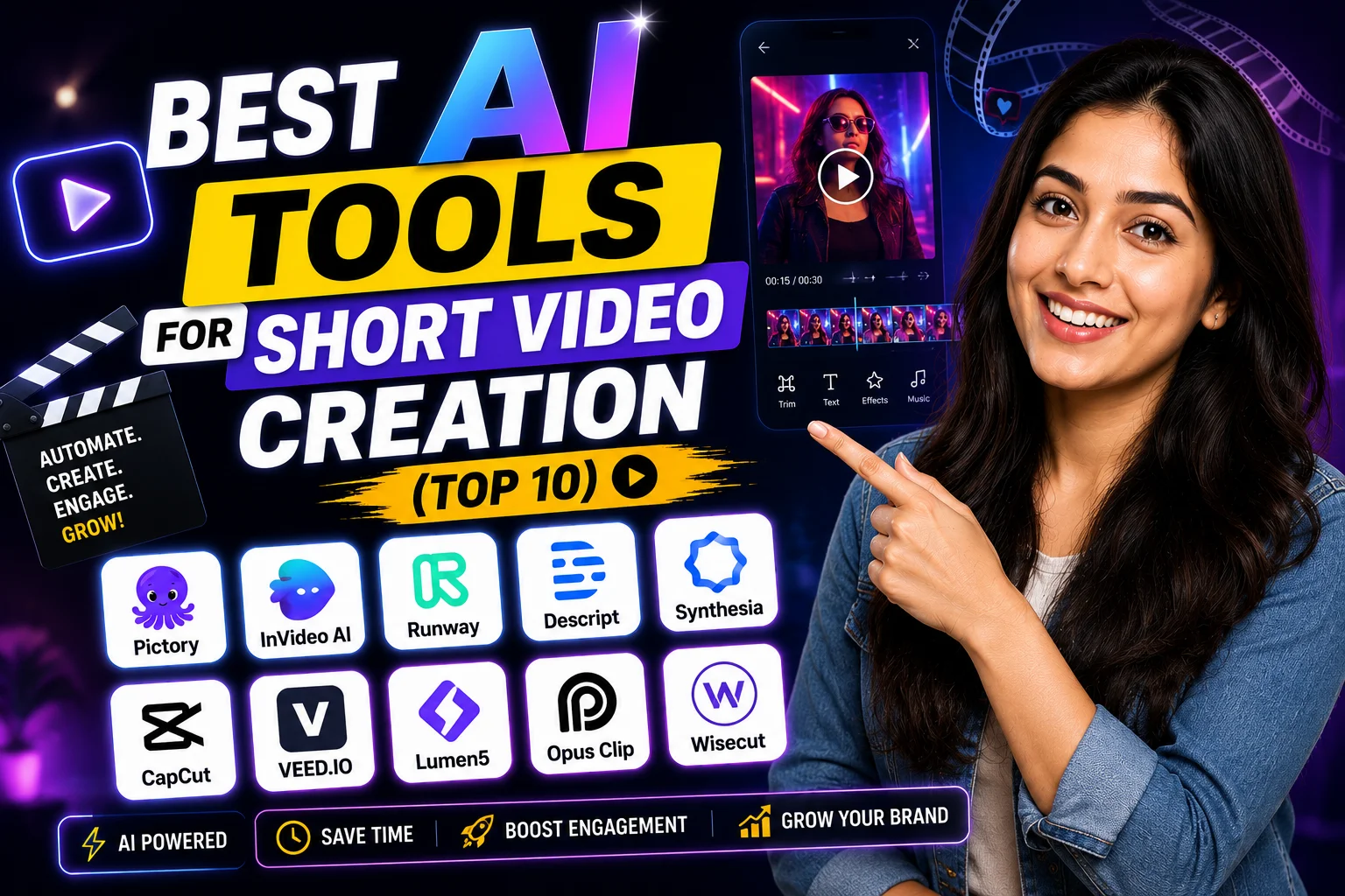 Best AI Tools for Short Video Creation