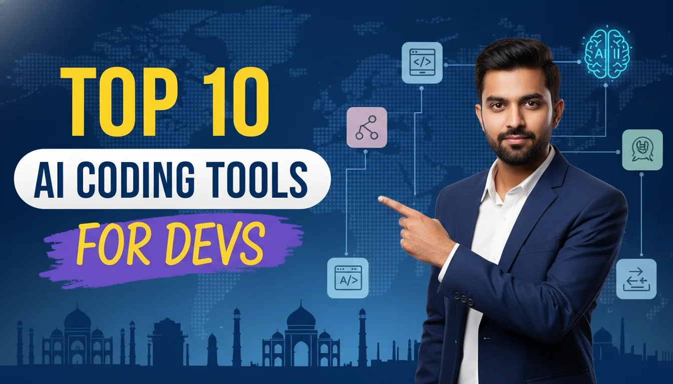 top 10 AI coding tools — featured image