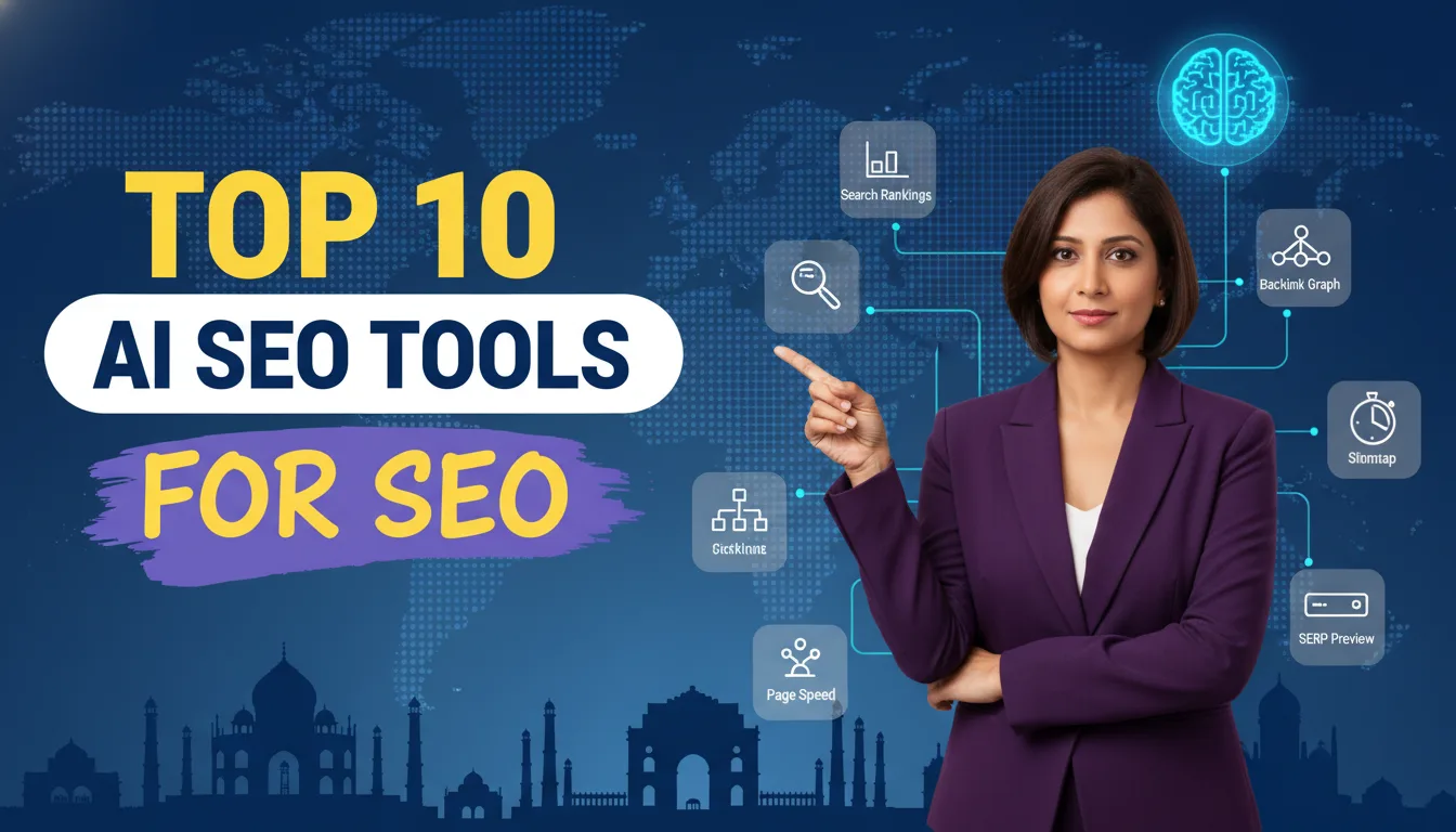 top 10 AI SEO tools — featured image