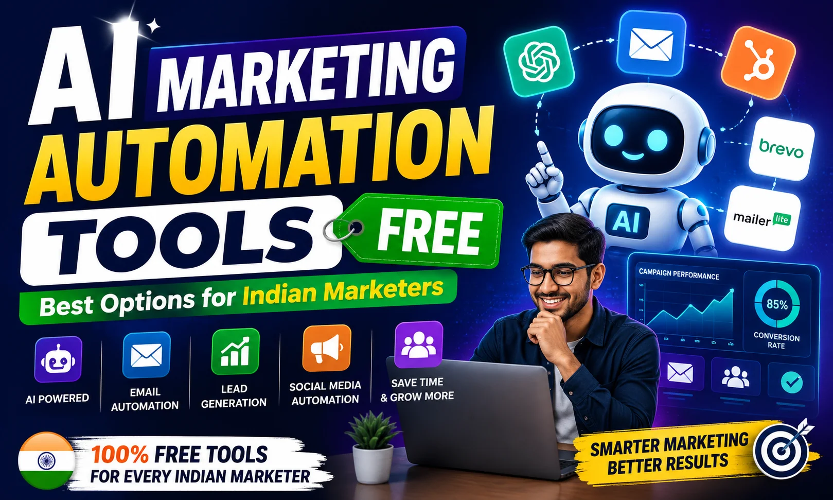 AI Marketing Automation Tools Free — Best Options for Indian Marketers