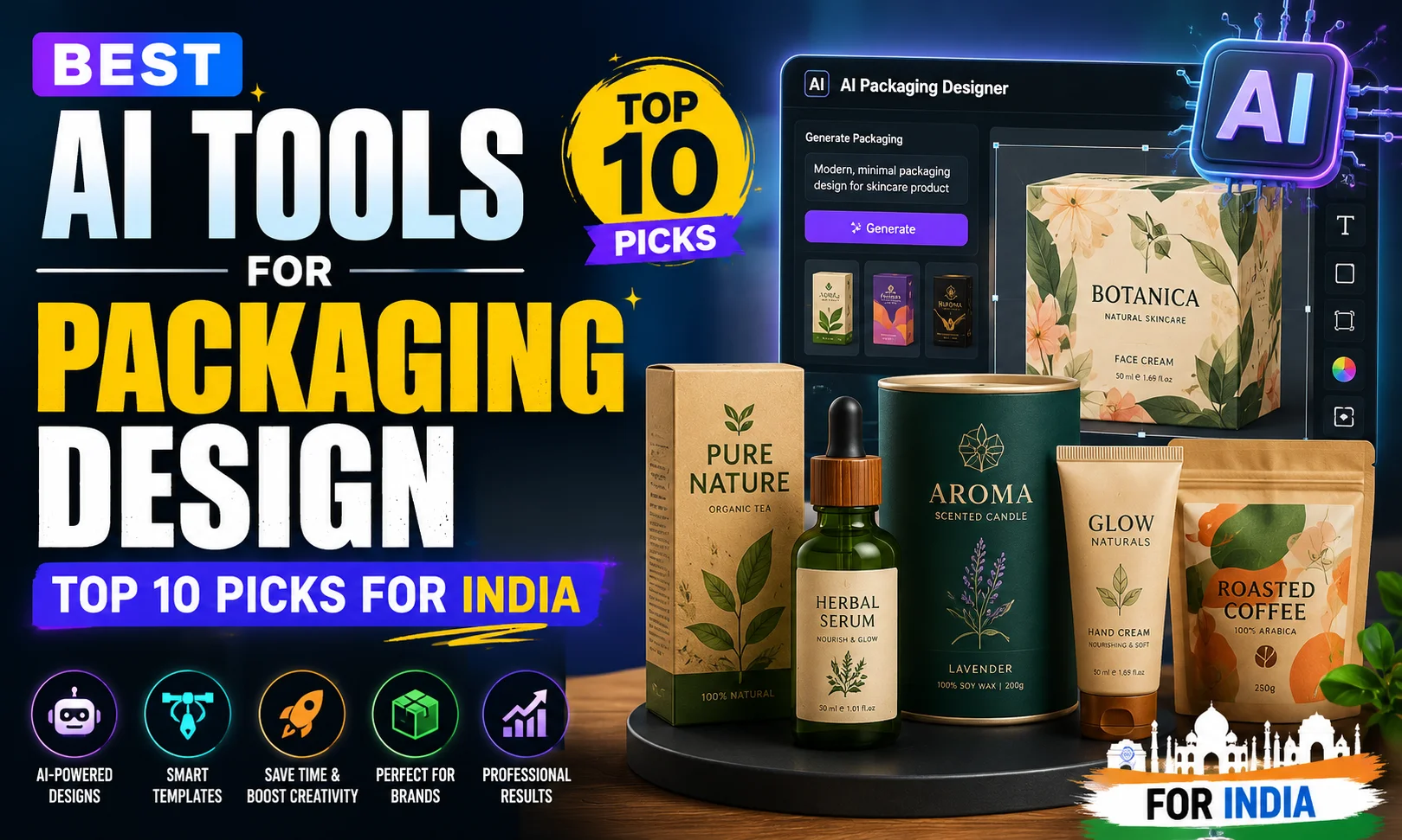 Best AI Tools for Packaging Design — Top 10 Picks for India