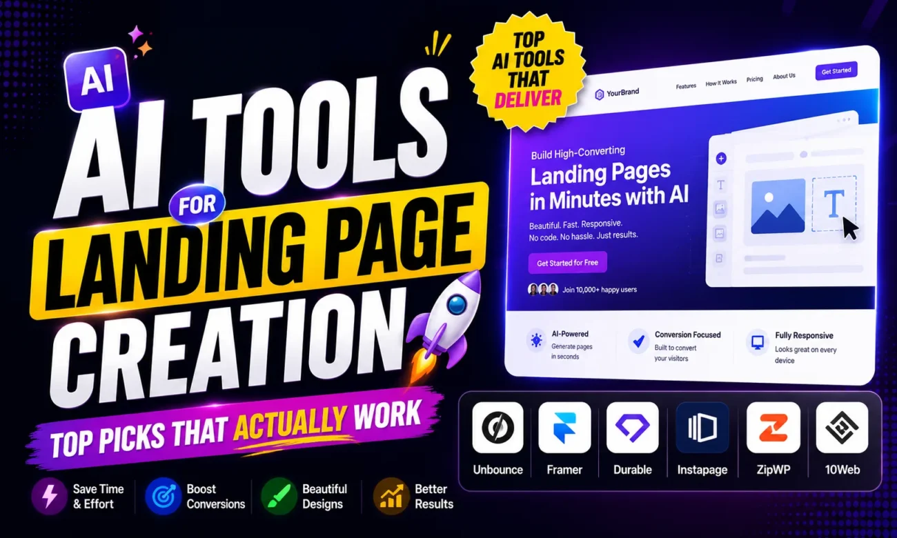 AI Tools for Landing Page Creation— Top Picks That Actually Work
