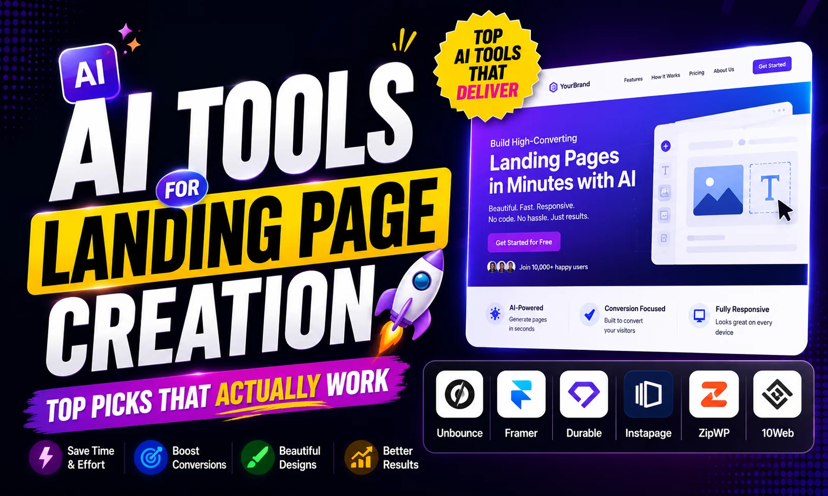 AI Tools for Landing Page Creation— Top Picks That Actually Work