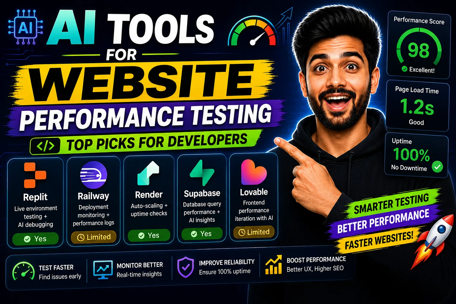 AI Tools for Website Performance Testing— Top Picks for Developers