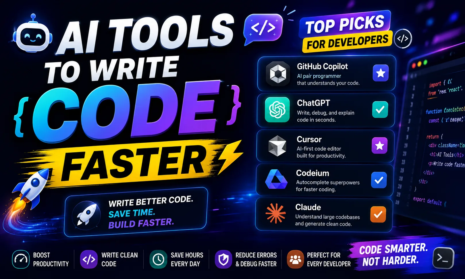 AI Tools to Write Code Faster