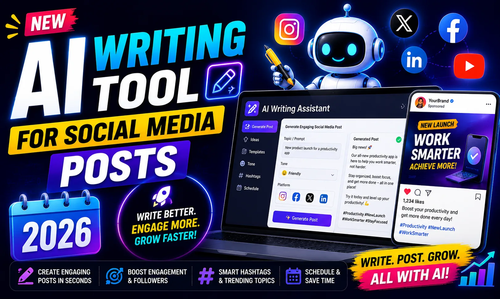 AI Writing Tool for Social Media Posts