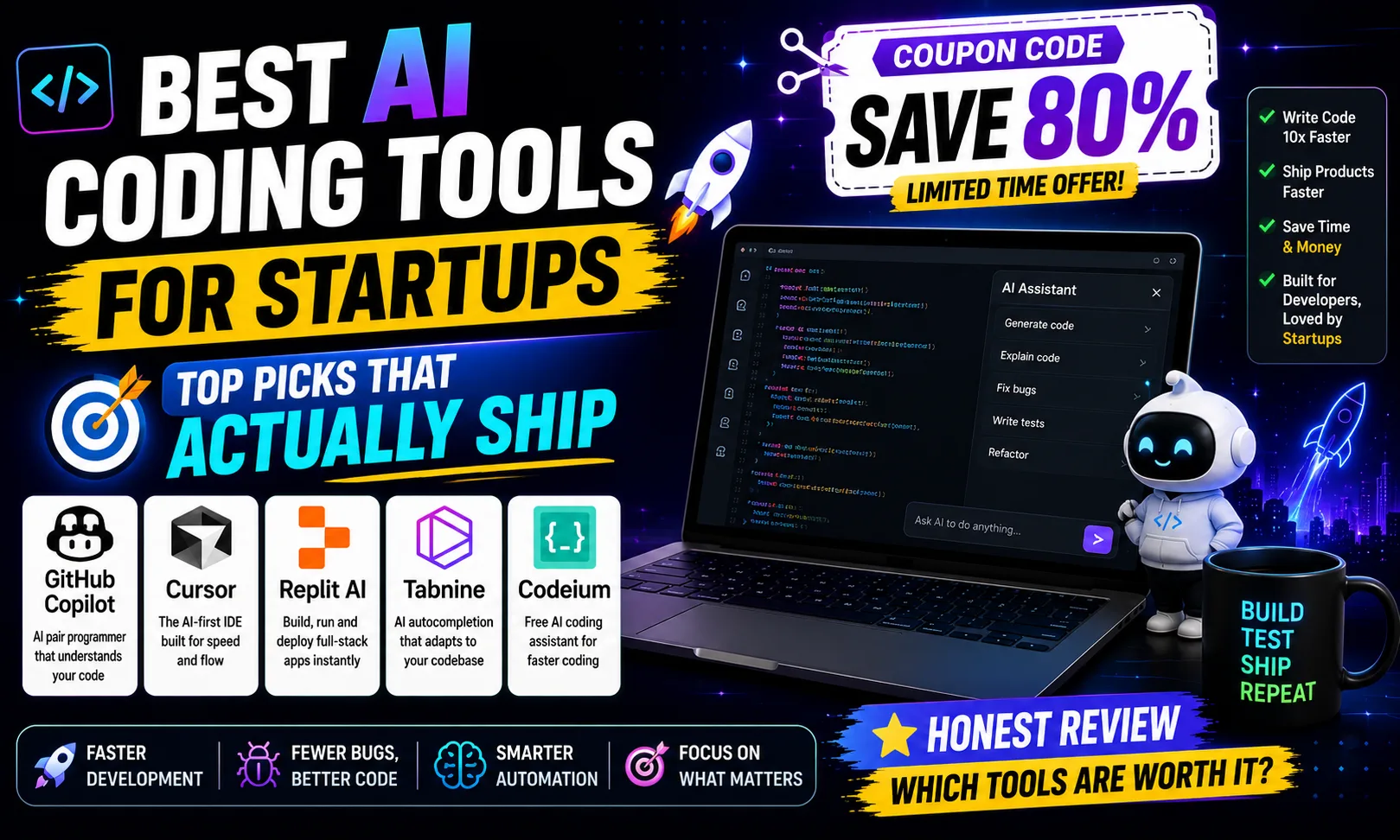 Best AI Coding Tools for Startups