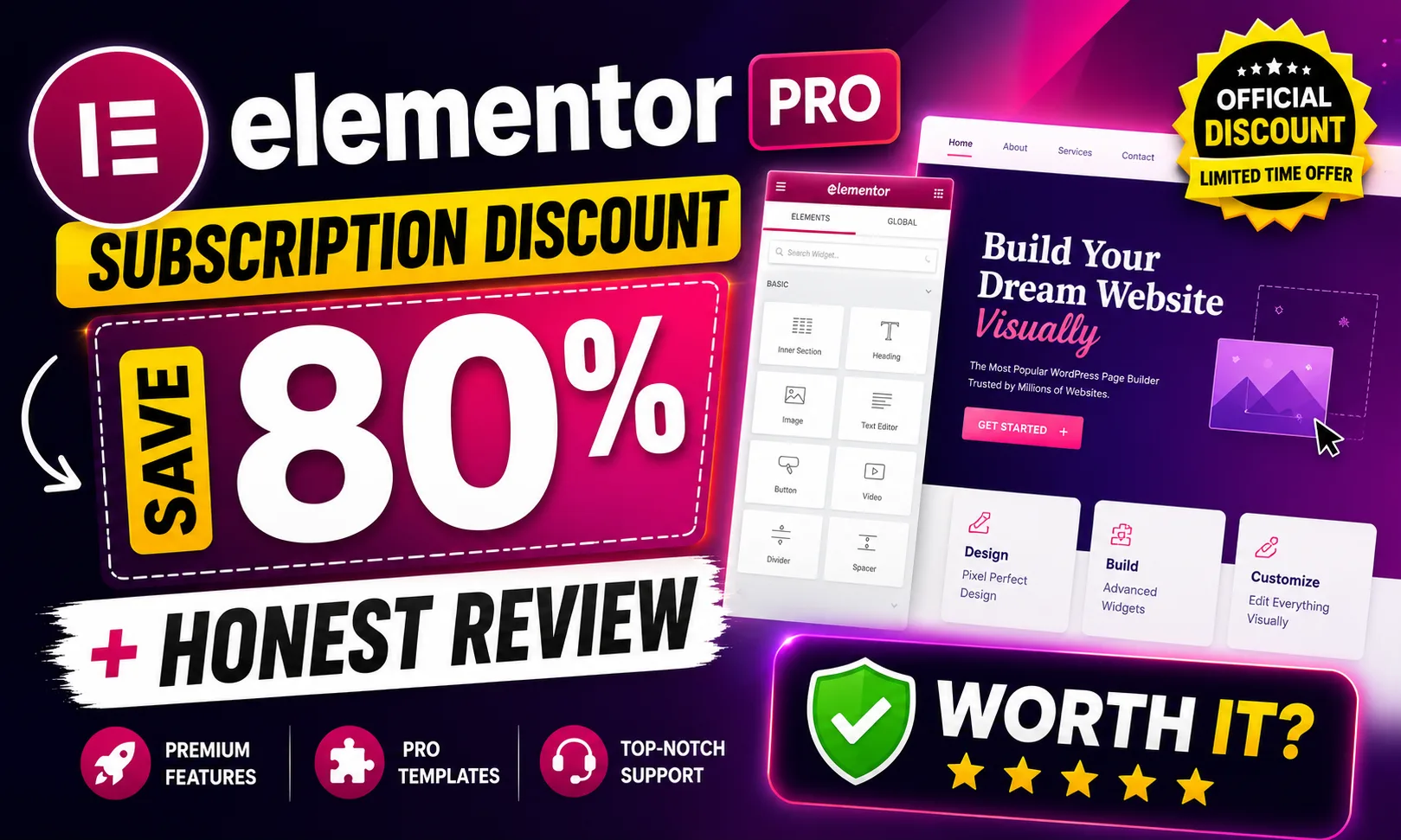 Elementor Pro Subscription Discount