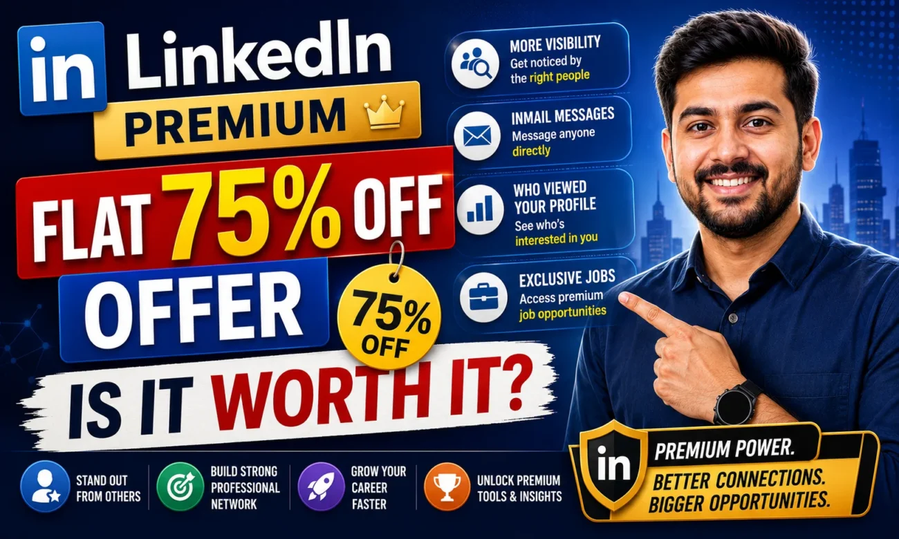 LinkedIn Premium Flat 75% Off Offer: Is It Worth It?