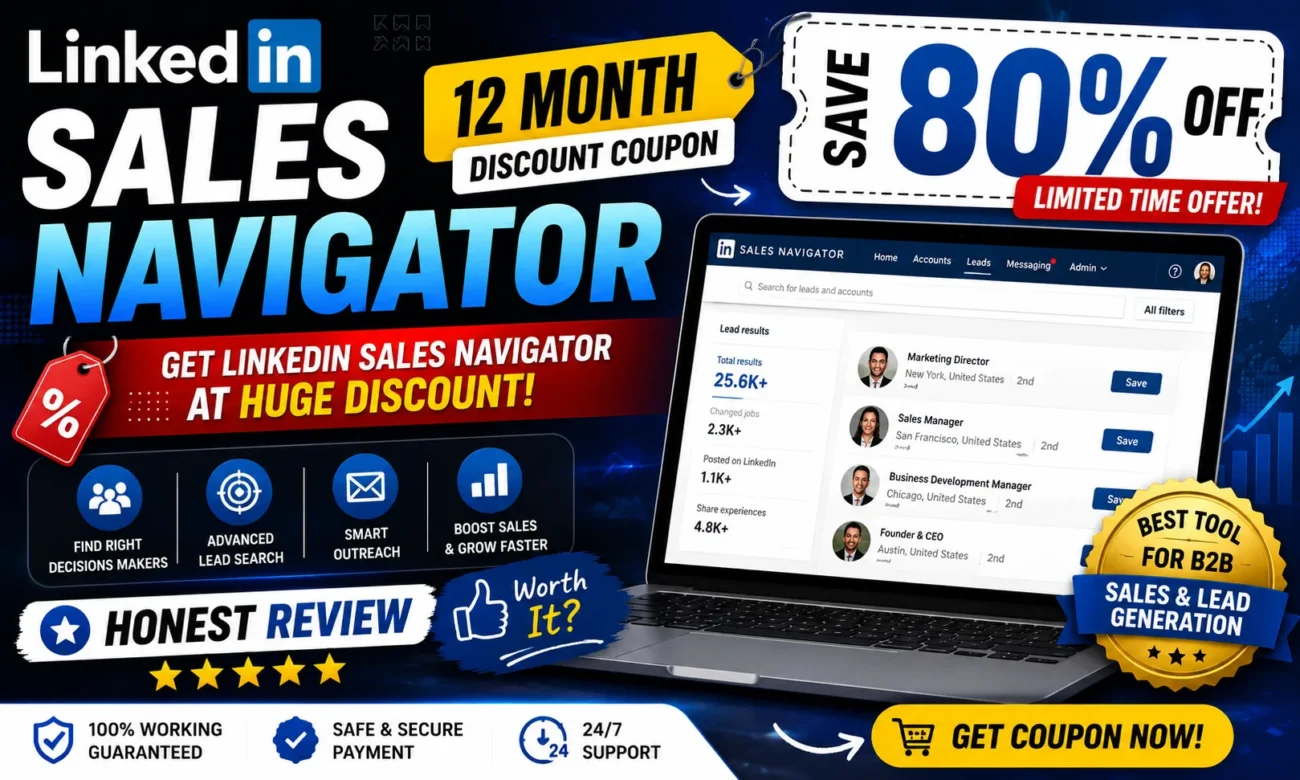 LinkedIn Sales Navigator 12 Month Discount Coupon