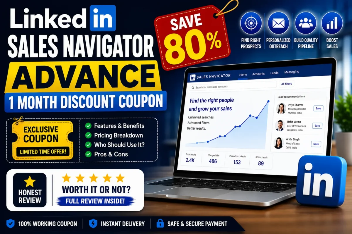 LinkedIn Sales Navigator Advance 1 Month Discount Coupon