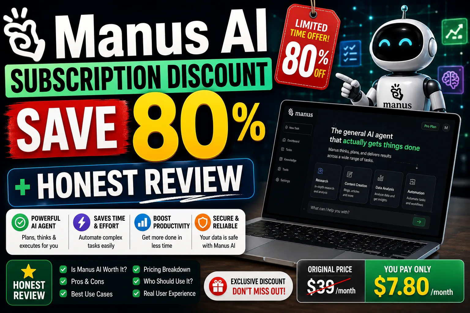 Manus AI Subscription Discount