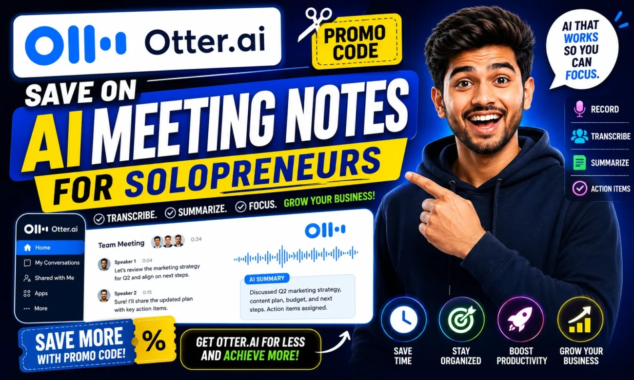 Otter.ai Promo Code— Save on AI Meeting Notes for Solopreneurs