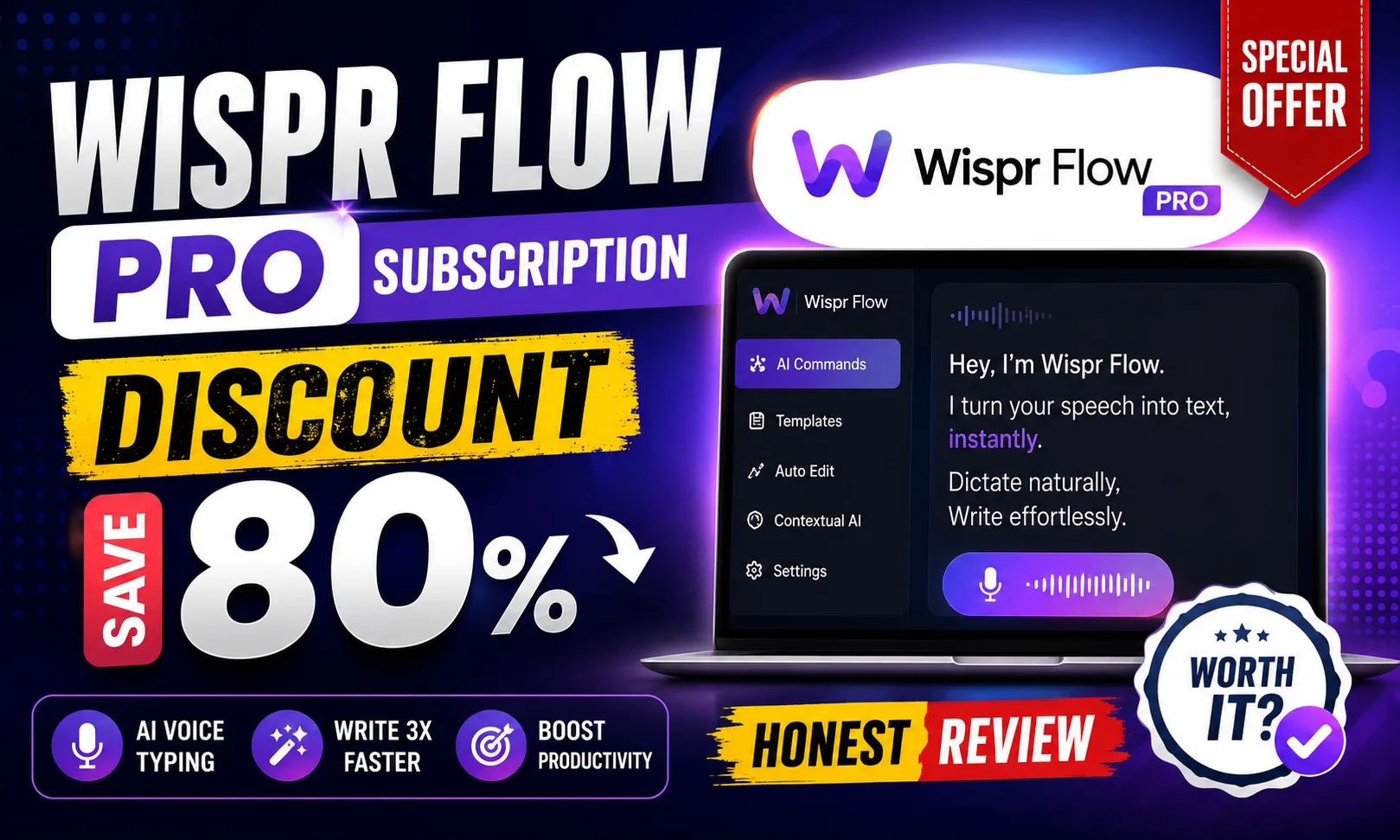 Wispr Flow Pro Subscription Discount