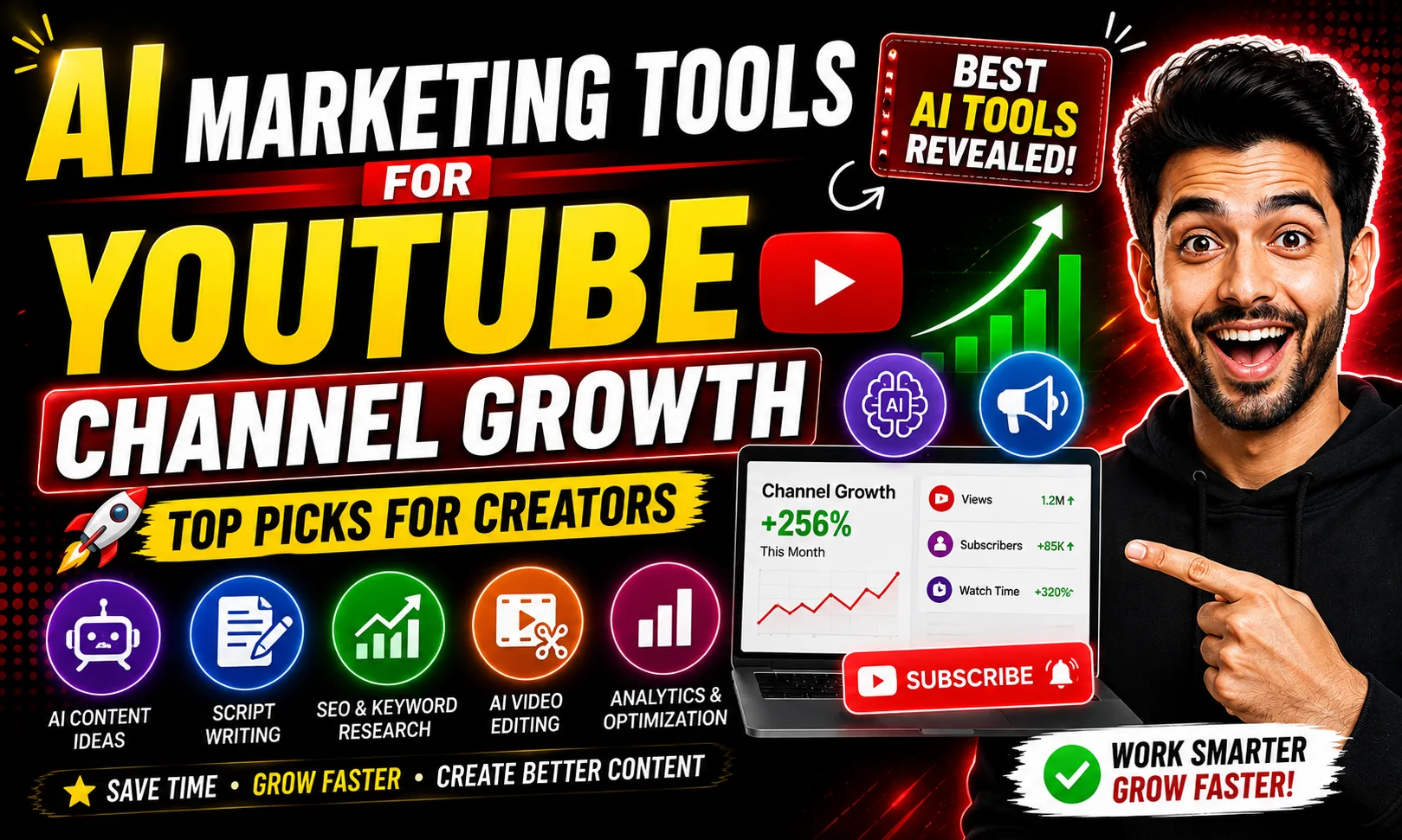 AI Marketing Tools for YouTube Channel Growth