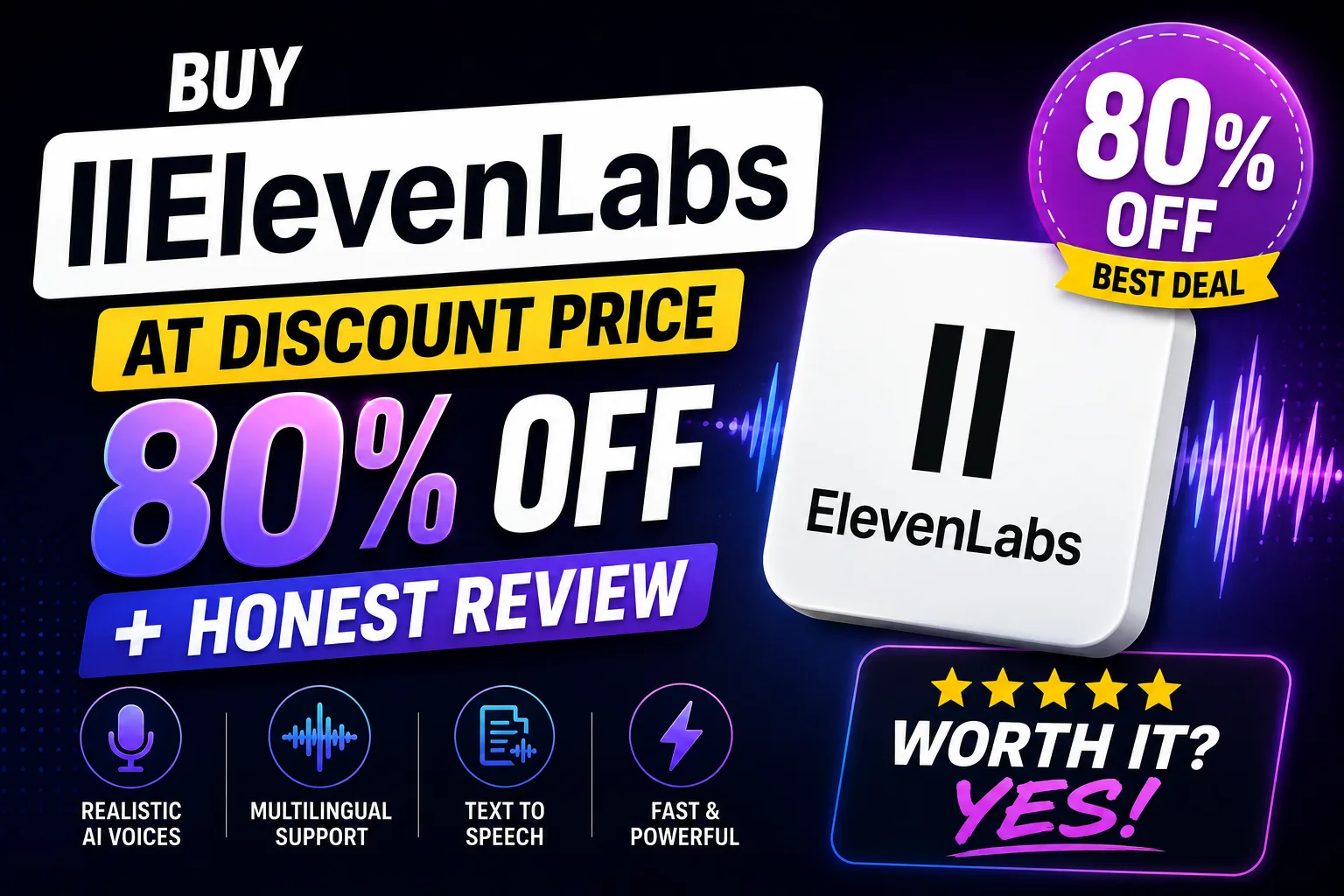 Buy ElevenLabs at Discount Price
