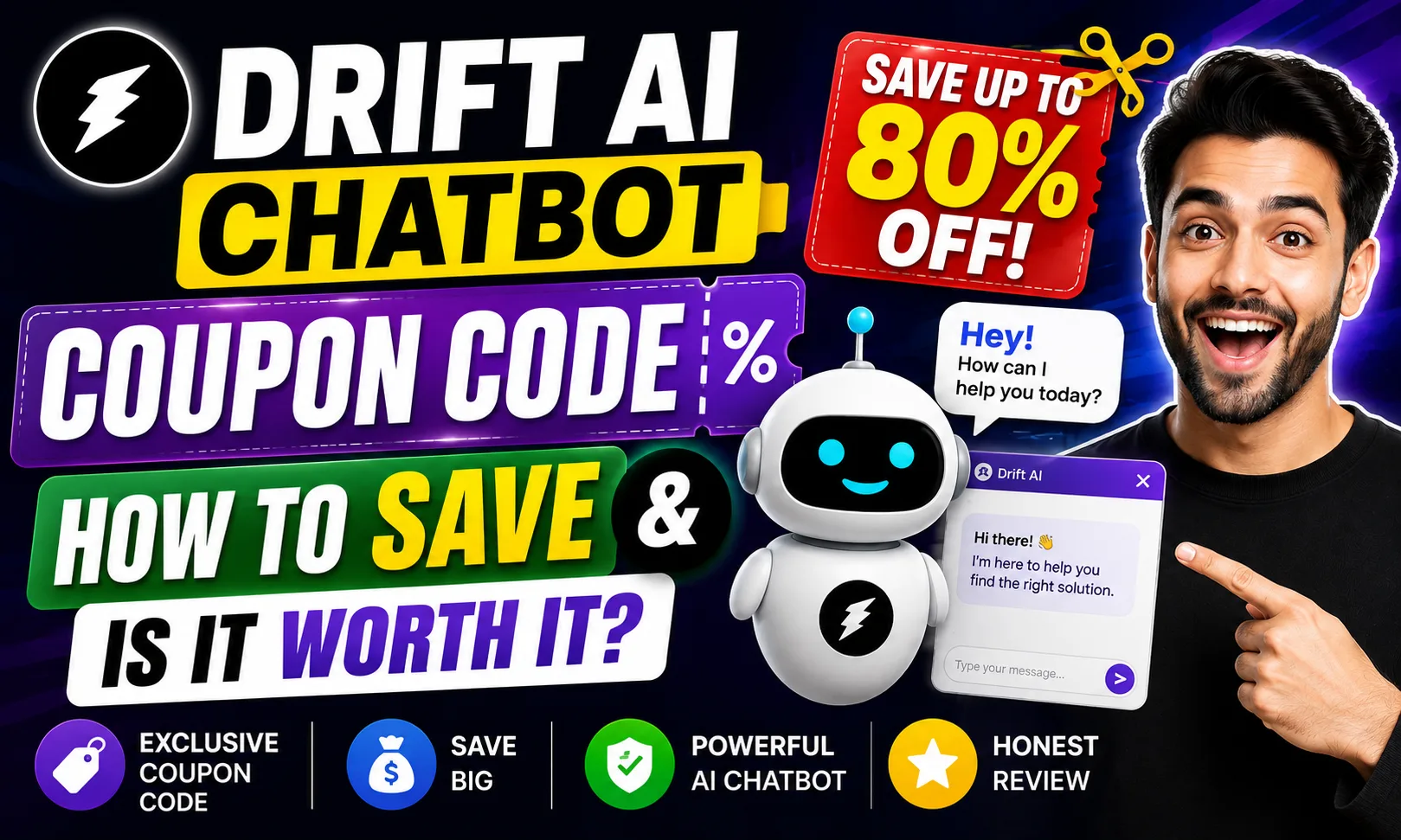 Drift AI Chatbot Coupon Code