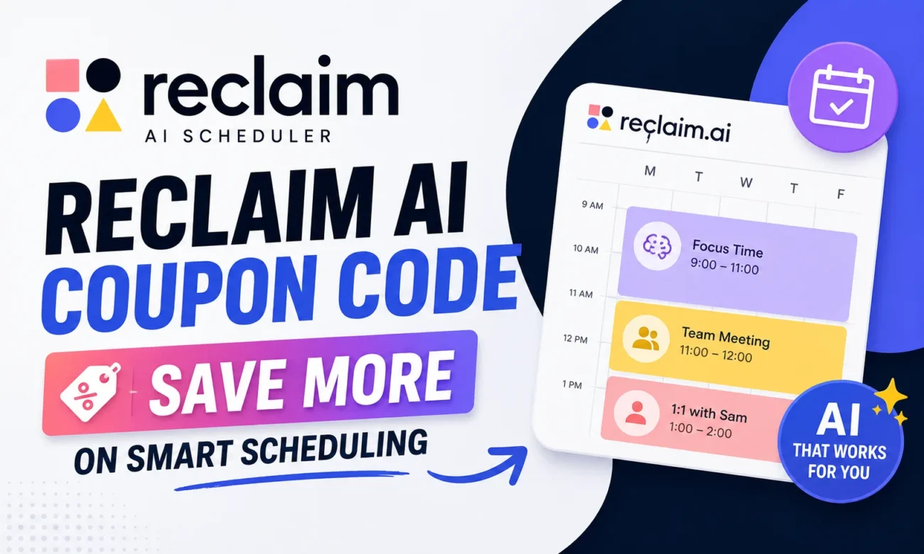 Reclaim AI Tool Coupon Code— Save More on Smart Scheduling