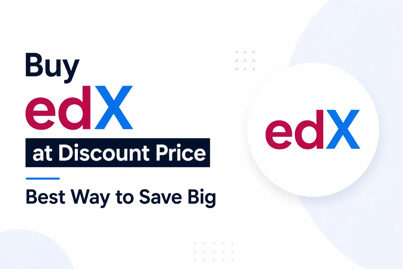 Buy edX at Discount Price