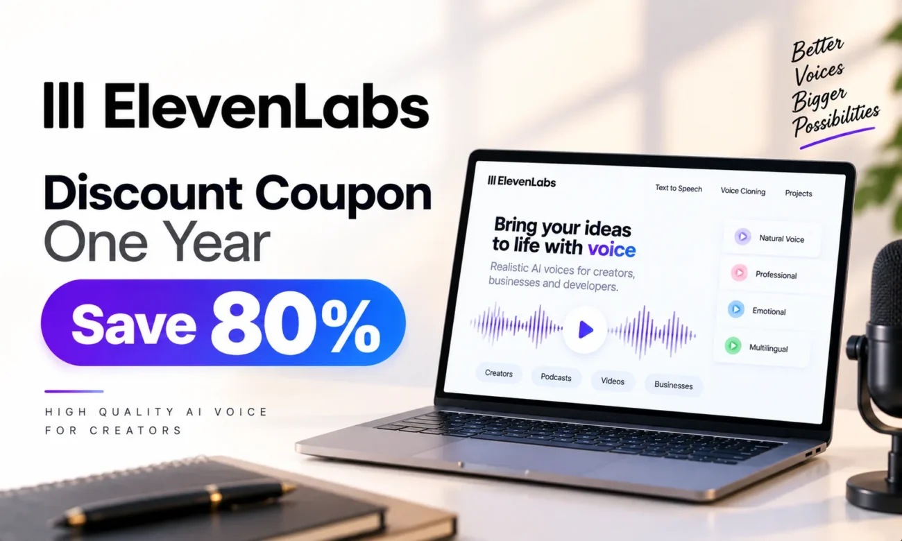 ElevenLabs Discount Coupon One Year