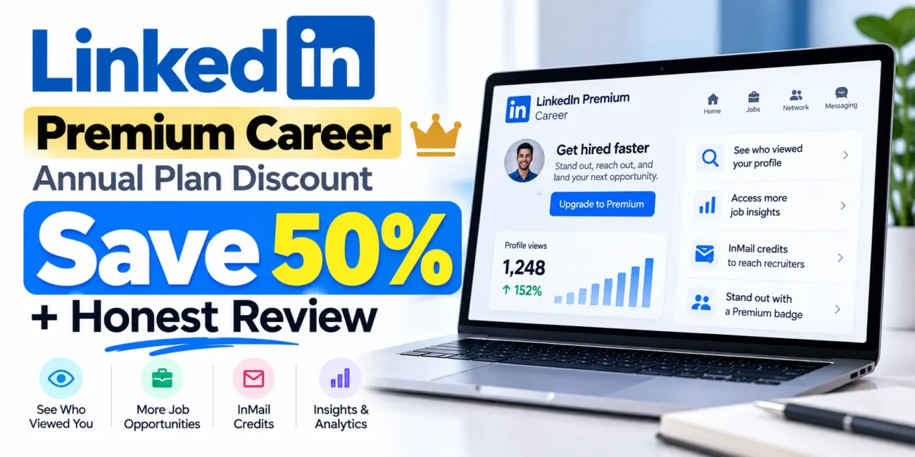 LinkedIn Premium Career Annual Plan Discount