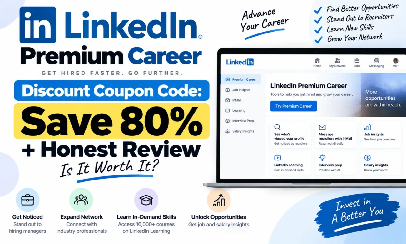 LinkedIn Premium Career Discount Coupon Code