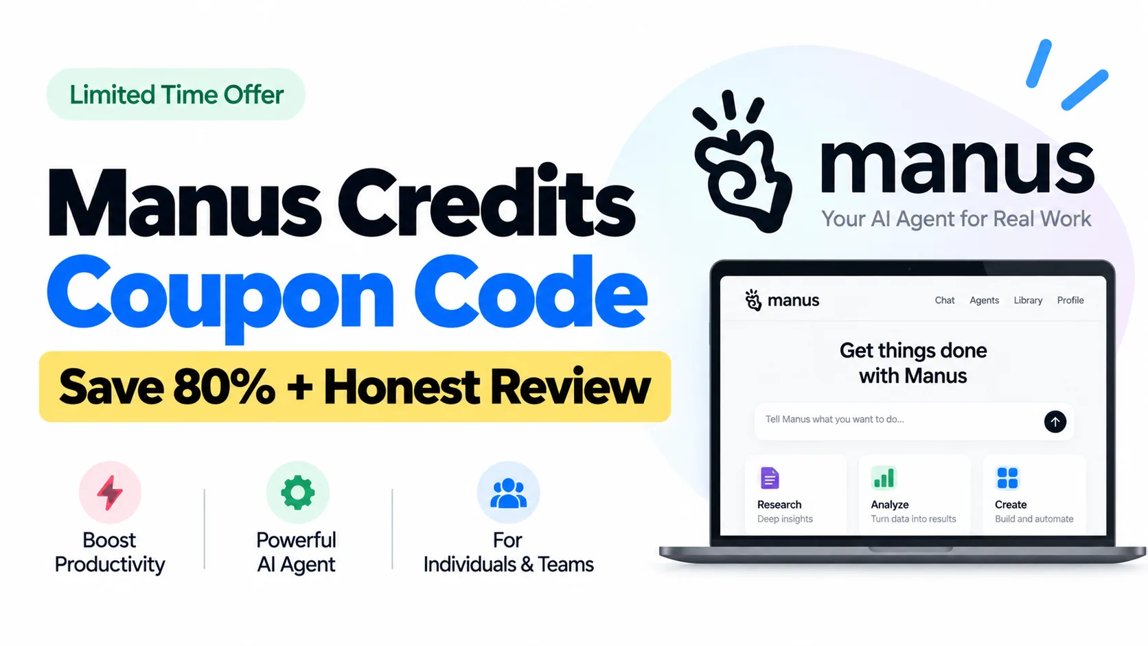 Manus Credits Coupon Code