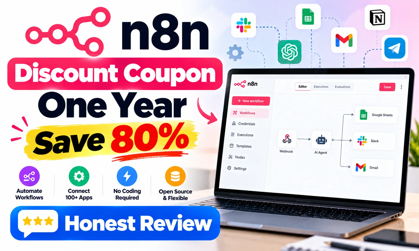 N8N Discount Coupon One Year