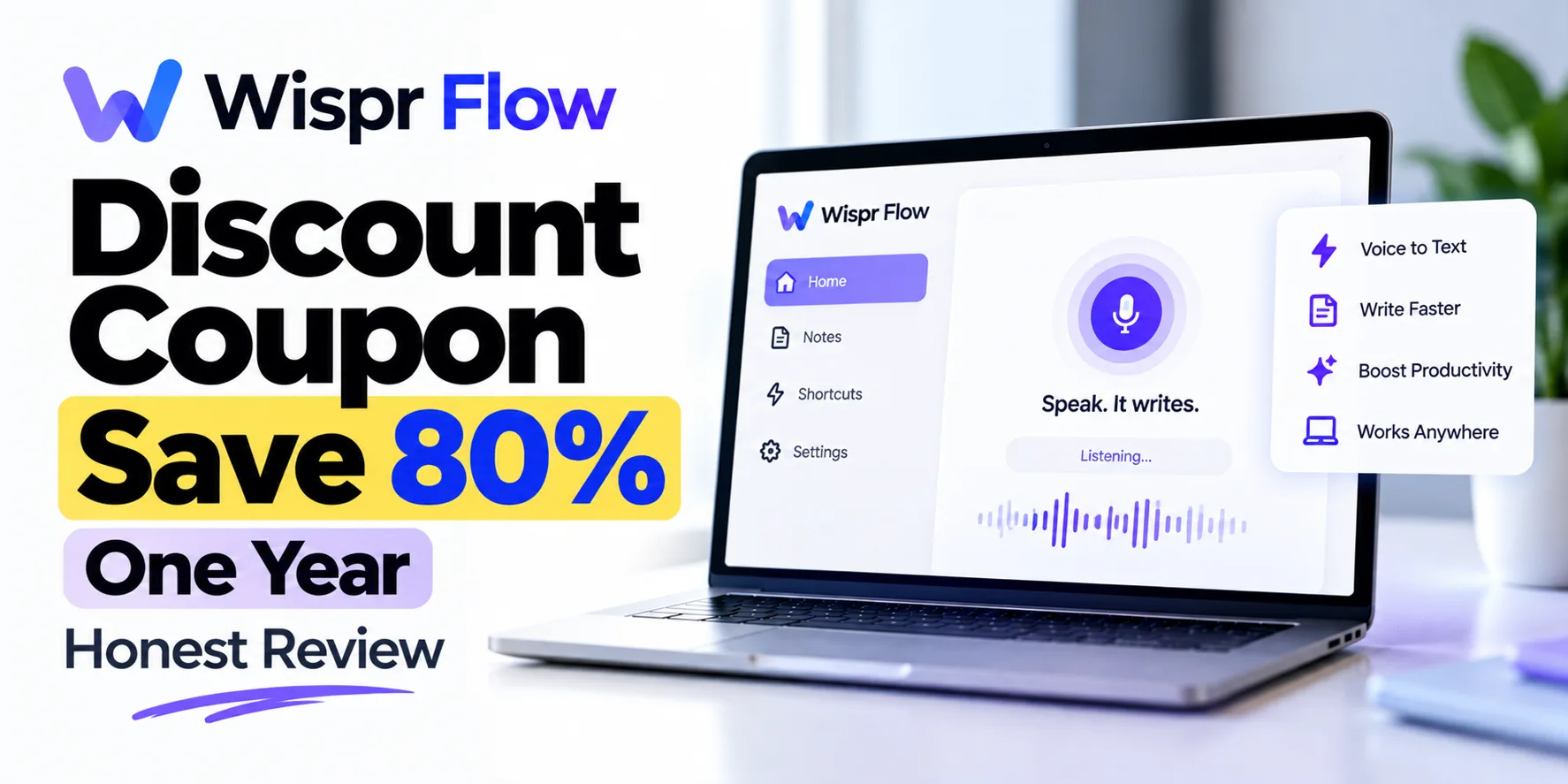 Wispr Flow Discount Coupon One Year