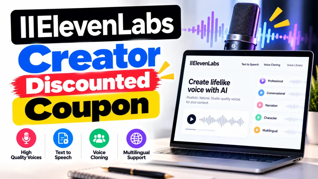 ElevenLabs Creator Discounted Coupon
