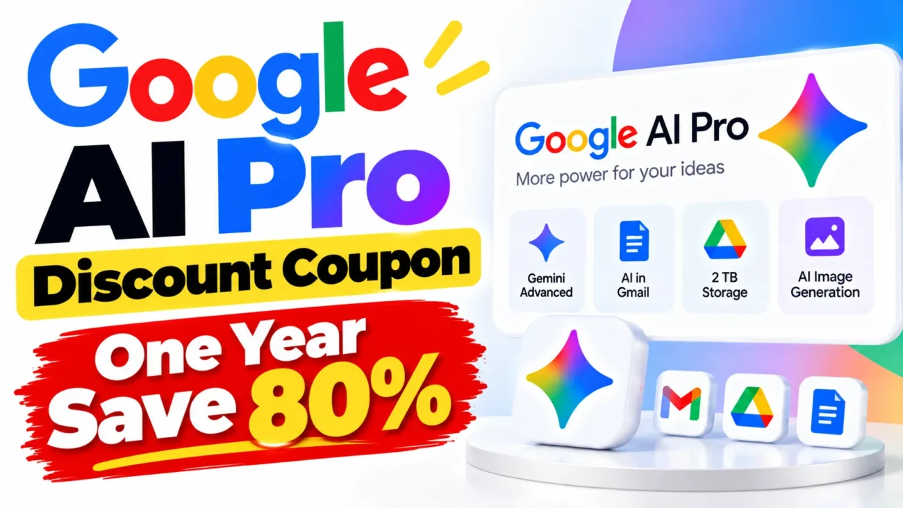 Google AI Pro Discount Coupon One Year