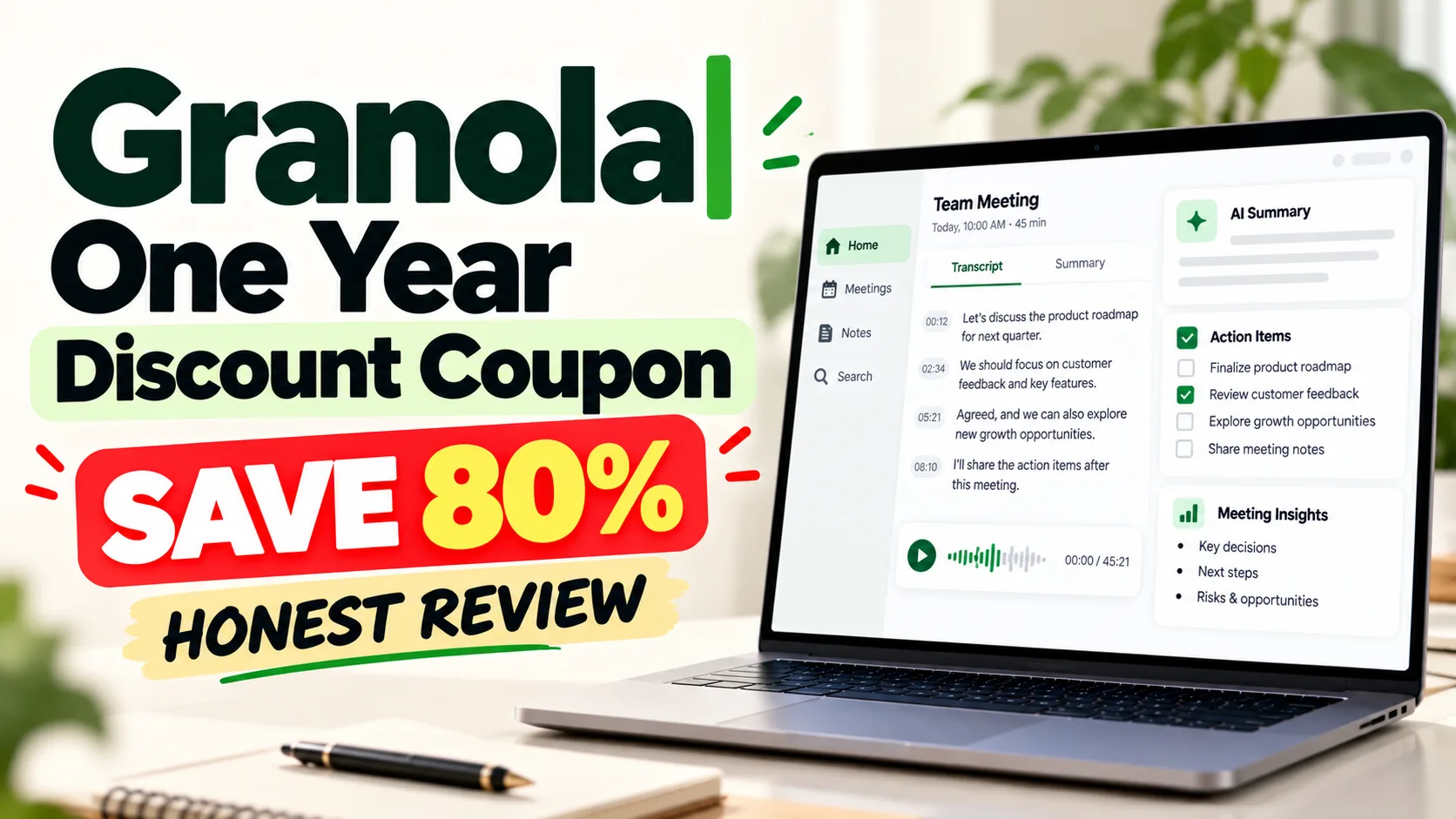 Granola One Year Discount Coupon