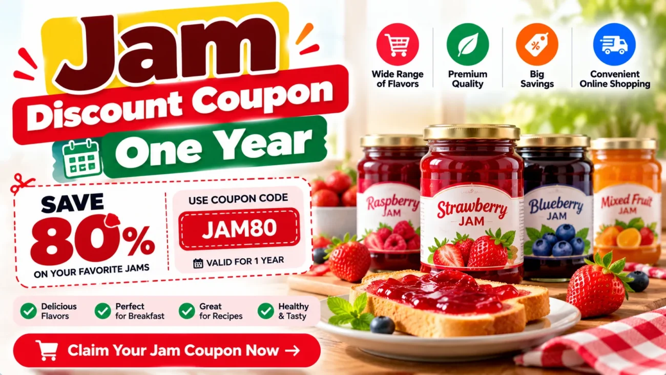 Jam Discount Coupon One Year