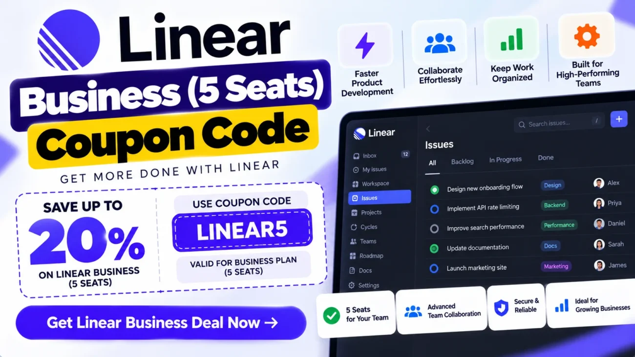 Linear Business (5 Seats) Coupon Code